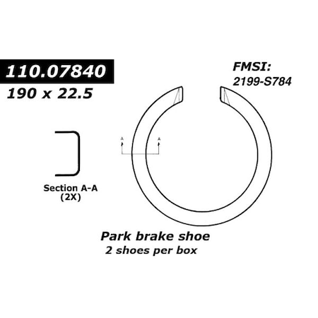 Centric Brake Shoes,111.07840